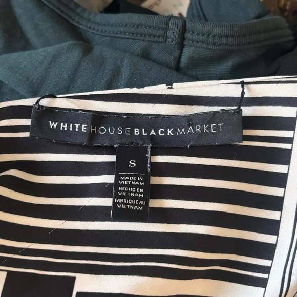 White House Black Market reversible black and white tank. Size small - Picture 2 of 9